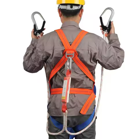 Giant Loop High-altitude Safety Belt Five Point Outdoor Construction Wear-resistant Climbing Pole Sa