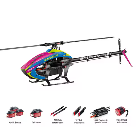 GOOSKY RS7 700 6CH 3D Aerobatic Dual Brushless Direct Drive Motor RC Helicopter Combo Version PNP Ve