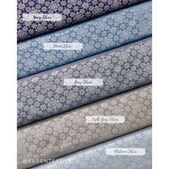 SEMI PALEMBANG SONGKET METER 19061 (2-tone Star Motif) songket kain songket meter kain songket kain 