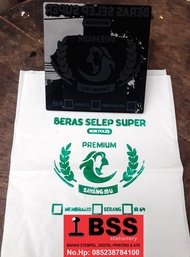 Jual stempel jumbo plastik kemasan beras selep anti luntur
