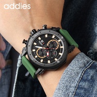 Addies2020 new sports men's watch multifunctional luminous waterproof calendar three eye six Needle Watch