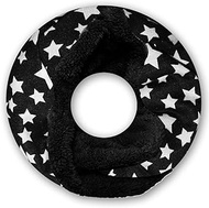 SoulCats® Cuddly Loop Scarf with Paws or Stars and Fur in Black or Grey