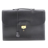 【日本直送】愛馬仕 HERMES Sac A Depeches 41 公事包 Fjord 皮革 黑色 男士【二手】