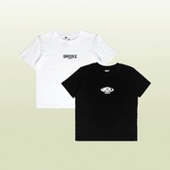 SMOKE T-Shirt Women's Short Sleeve "Coloris" Black - White