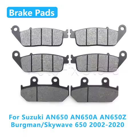 Motorcycle Accessories Front Rear Brake Pads For Suzuki AN 650 Burgman AN650 A/Z AN650A AN650Z Skywa