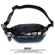 ลำลอง อินเทรนด์ Truffle Mens Crossbody Chest Bag กระเป๋าสะพายไหล่ นักเรียน Satchel Fashion Accessory