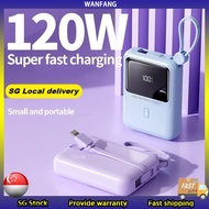 Mini 10000mAh 120W PowerBank Fast Charging Portable Charger Lightweight Power Bank