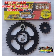 12T/38T-520 TMX150 SUPREMO SPROCKET SET "PLUG n PLAY"