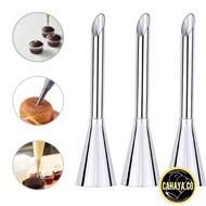 Cream Icing Piping Nozzle Tip 1PC Stainless Steel Cupcake Puffs Injection Russian Syringe Puff Nozzl