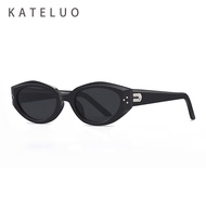 Kateluo Retros แว่นกันแดดโพลาไรซ์ทรงตาแมวสำหรับผู้หญิงป้องกัน UV400แฟชั่นสำหรับงานปาร์ตี้กลางแจ้ง ZL