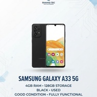 Samsung Galaxy A33 5G 4GB RAM 128GB ROM Black Used Good Condition 5G Smartphone