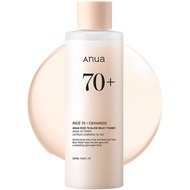 ANUA Rice 70 Glow Milky Toner, for Glass , Rice Water, Niacinamide, Ceramides, Panthenol, Fragrance-