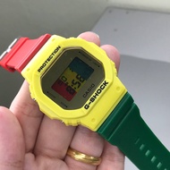 Jam G Shock Rasta DW5600 Petak Autolight Waterproof G shock watch dw5600 jam tangan g shock 5600 g s