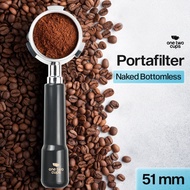 Bottomless Naked Portafilter Stainless 51mm for DeLonghi