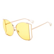 Sunglasses Women Metal Frame Sunglasses Gradient Shades