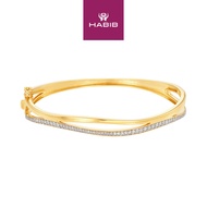 HABIB Diamond Bangle in 375/9K Yellow Gold 682310525(YG)