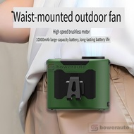 Portable Waist Clip Fan Outdoor USB Rechargeable 5-Speed 8-12H Long Battery Cooling F6