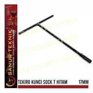 Socket Wrench Black T-Type Socket Wrench TEKIRO 17mm T-Type Socket Wrench 17mm/