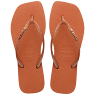 HAVAIANAS รองเท้าแตะ Slim Square Glitter ORANGE 41481024919F_H3ORXX