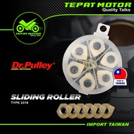 DRPULLEY SLIDING ROLLER HIGH PERFORMANCE 11-15GR X MAX(2318) (6 ROLLERS) RACING BRASS TEFLON MATERIA