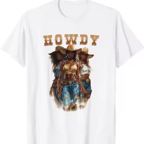 Juneteenth Cowgirl Western Rodeo Melanin History Texas Howdy T Shirt