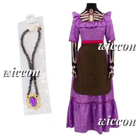 Movie CoCo Mama Imelda Cosplay Costume Girls Music Dreaming Around Halloween Family Party Fancy Purp