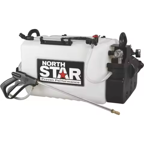 ATV Boomless Broadcast Spot Sprayer 16-Gallon Tank 2.2 GPM 12V 70 PSI 14-Ft Spray Swath NSQ Series O