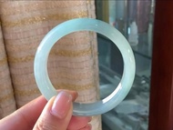 冰種 天然翡翠 緬甸 A玉 玉鐲 • 冰種天空藍翡翠福鐲