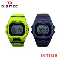 Digitec Digital Yellow/Black Purple Pu Resin Men Watch DG-5169 LED