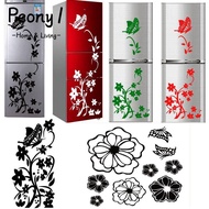 PEONY1 Creative Refrigerator Sticker  Home Decoration Kitchen Living Room Wallpaper