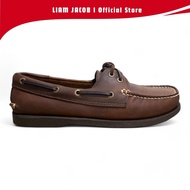 Liam Jacob Men Footwear Reddish Brown Topsider Loafer Shoes Men Boat Shoes Men