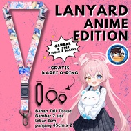 GANTUNGAN 2 Side Anime Long Lanyard / Takanashi Hoshino Blue Archive / sajad keychain