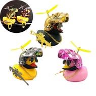 Plated Third Level Helmet Duck Break Wind Car Little Yellow Duck Bicycle Motorcycle Driving Decor Tertiary Duck Car Ornaments Motor Accessories