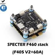 HGLRC SPECTER F460 Stack F405 V2 MPU6000 Flight Controller BLHELI_S 60A 4in1 ESC for FPV RC Airplane
