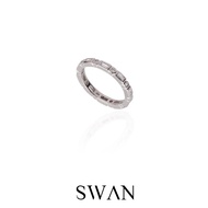 SWAN - Baguette Dot Ring แหวนเงินแท้ แหวนฝังรอบ ฝังเพชรคิวบิกเซอร์โคเนีย cubic zirconia