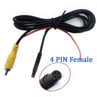 BJ Car Camera Adapter Cable 4P 4pin Interface To RCA Male Extension