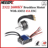 NEEBRC 2322 2600KV Outrunner Brushless Motor With AM32 45A ESC SM3.0/T Plug For 1/12 RC Car Crawler 
