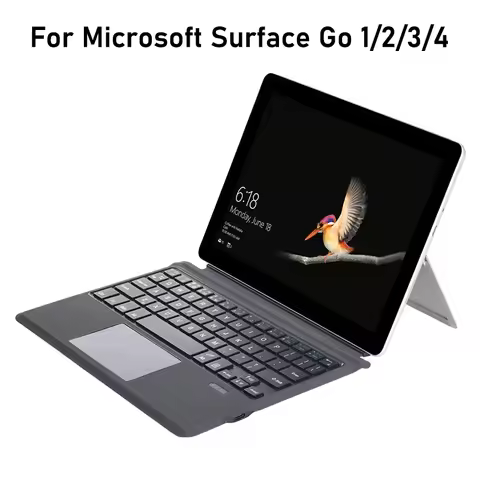 Wireless Bluetooth Keyboard With Trackpad For Microsoft Surface Go 4 3 2 1 10.5Inch,Backlit Keyboard