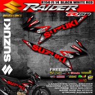 Raider 150 Fi Decals sticker With Freebies Suzuki Raider 150 Fi Accessories