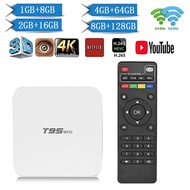 T95Mini 2023 Smart Tv Box iptv Android 10.0 H313 Quad Core 5G/4GHz 8GB 128GB With Keyboard 4K Media Player H.265 Home Theaters MHGW