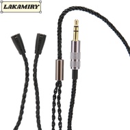 LAKAMIRY Earphone Replacement Cable, Flexible 120mm Length 3.5mm Headphone Sound Cable, Plug and Pla