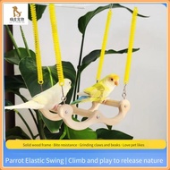 Parrot Elastic Swing/Bird Toys/Relaxing Interactive Fun Climbing Parrot Toys/Playing Wear resistant 