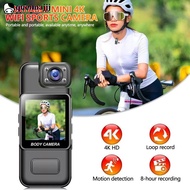QUENNA Portable Mini 4K WiFi Sports Camera with Screen HD Outdoor Cycling Action Cam DVR Recorder Wa