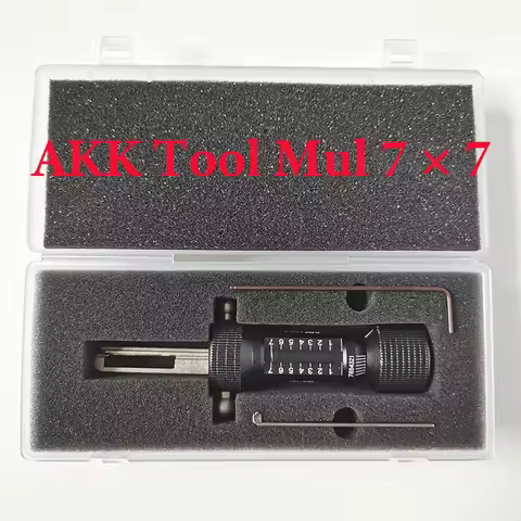 2022 New Arrival AKK Tool Mul 7×7 Flat Tooth Tool Locksmith TOOL