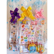 Birthday Goodie Bag, Party Goody bags, loot bags, stickers for kids, party supplies, wooden instruments for kids, toddle