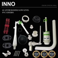 INNO 6L LEVER HANDLE LOW LEVEL PVC CISTERN- BURGUNDY