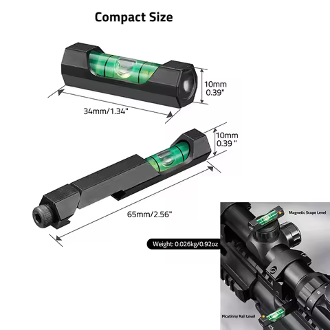 CVLIFE Scope Leveling Tool Kit Picatinny Rail Scope Level and Magnetic Bubble Level Low Profile Opti