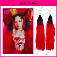 Impressive Asian Festival Metal Ring Wig Tail X31