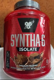 全新BSN Syntha-6 Isolate Protein Powder 增肌分離乳清蛋白粉 Chocolate Milkshake 4.02 lbs 朱古力奶昔口味 4.02磅