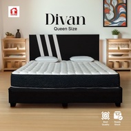Divan And Headboard + 6' Mattress | Queen Size Divan Bed | Single Bed Frame | Divan Saiz Queen | Kat